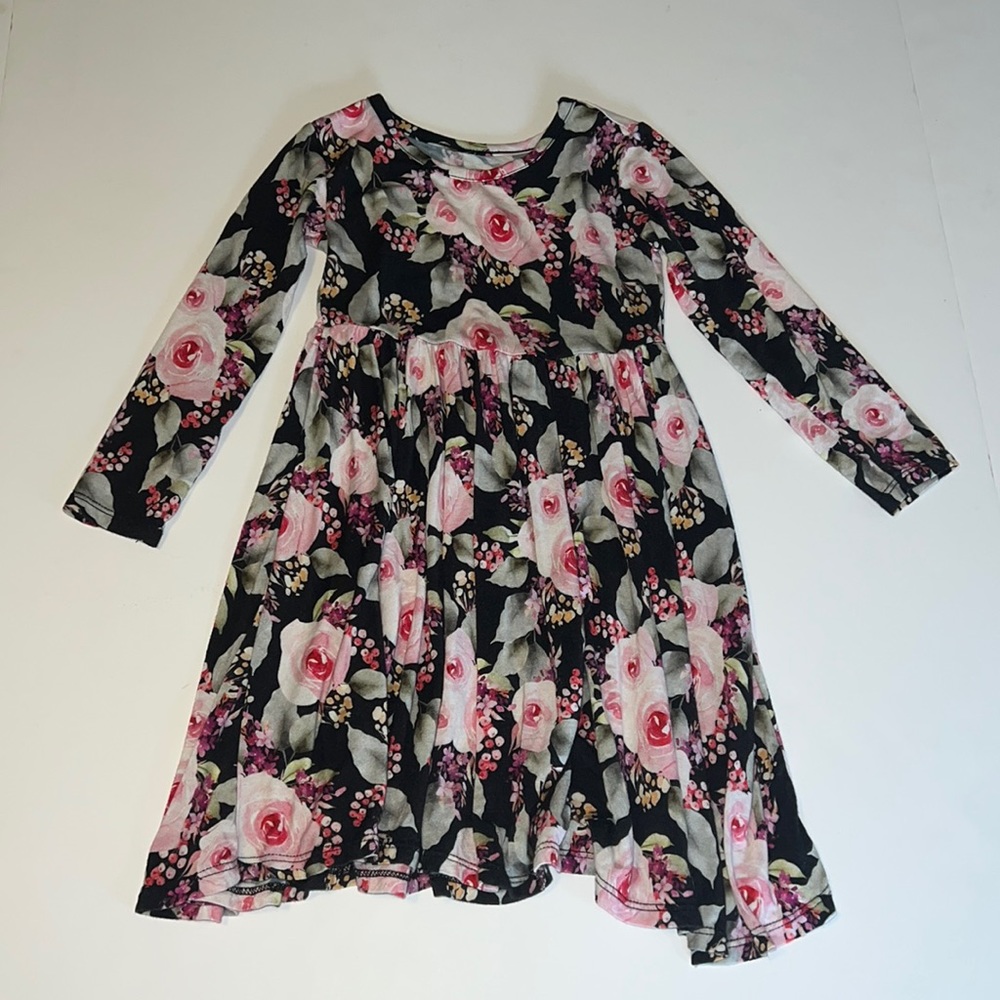 Posh Peanut Milana Long Sleeve Twirl Dress - 2T